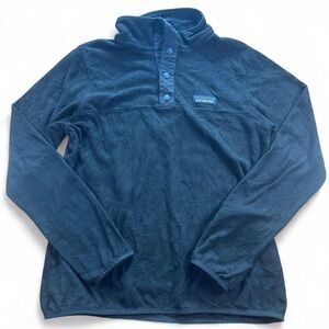 Patagonia Men’s Lightweight Black Marsupial T-Snap Fleece Pullover Size Small